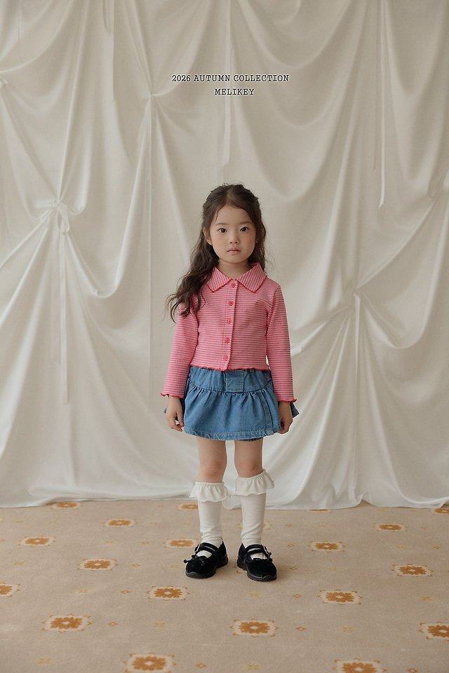 Melikey - Korean Children Fashion - #magicofchildhood - Petit Collar Tee - 4