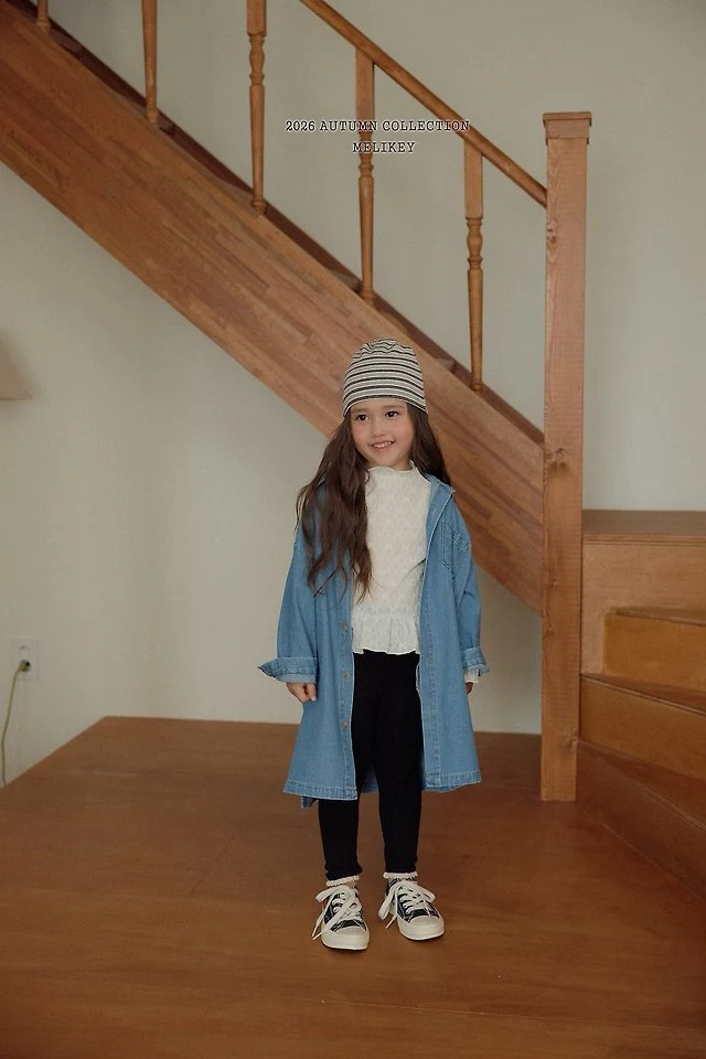 Melikey - Korean Children Fashion - #prettylittlegirls - Denim Shirt One-piece - 5