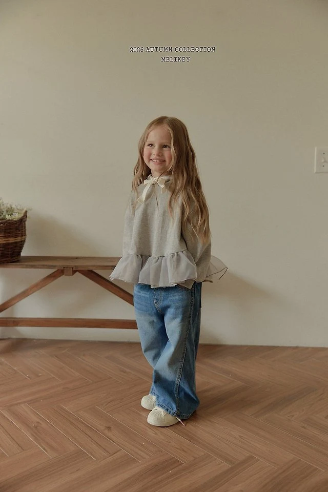 Melikey - Korean Children Fashion - #prettylittlegirls - Chacha Frill Hooded Tee - 12