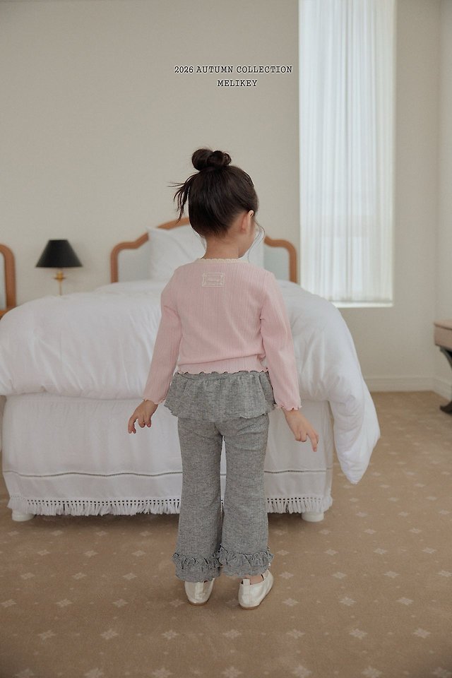 Melikey - Korean Children Fashion - #prettylittlegirls - Best Frill Bootcut Pants - 6