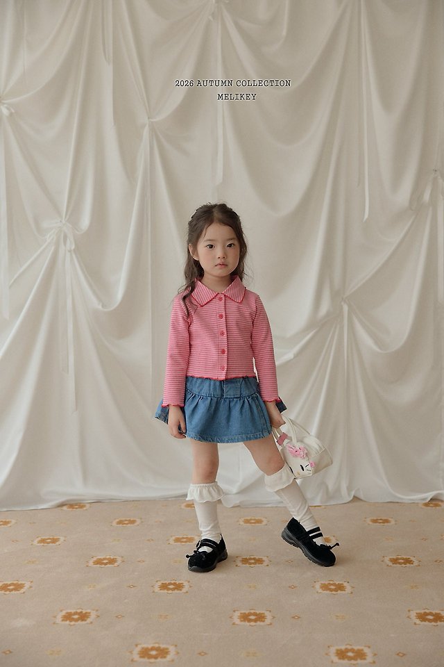 Melikey - Korean Children Fashion - #prettylittlegirls - Petit Collar Tee - 5