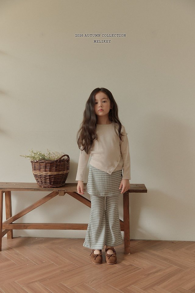 Melikey - Korean Children Fashion - #prettylittlegirls - Button Bootcut Pants - 10