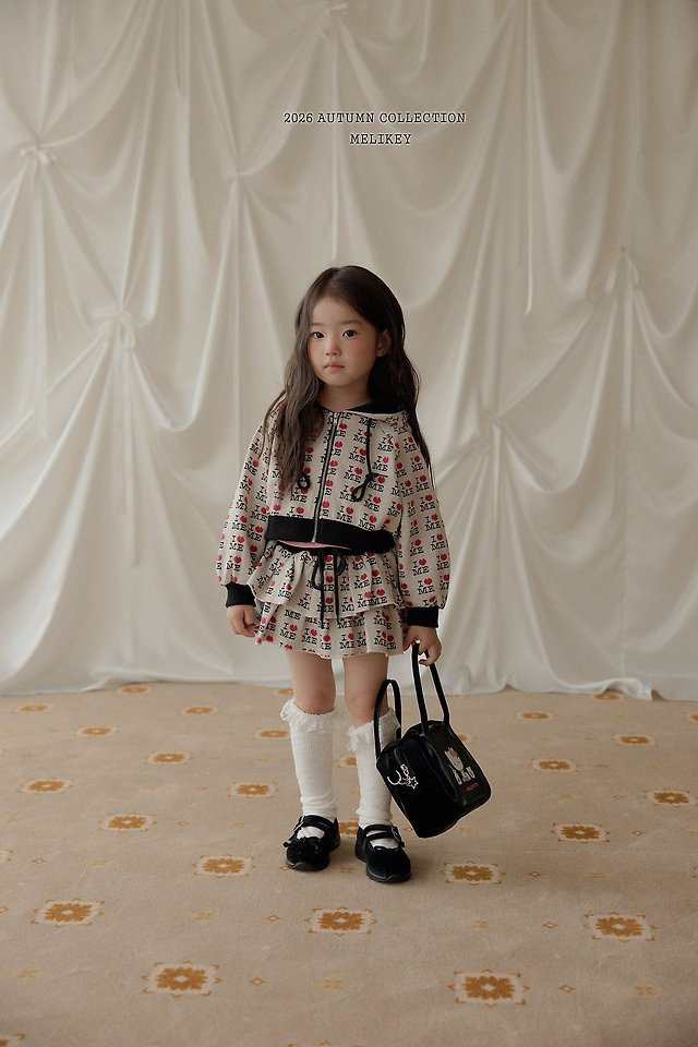 Melikey - Korean Children Fashion - #prettylittlegirls - Love Me Hooded Zip-Up - 5