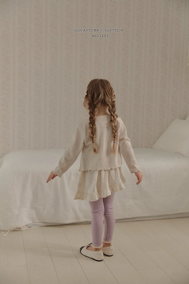 Melikey - Korean Children Fashion - #minifashionista - Liz Lace Leggings - 4