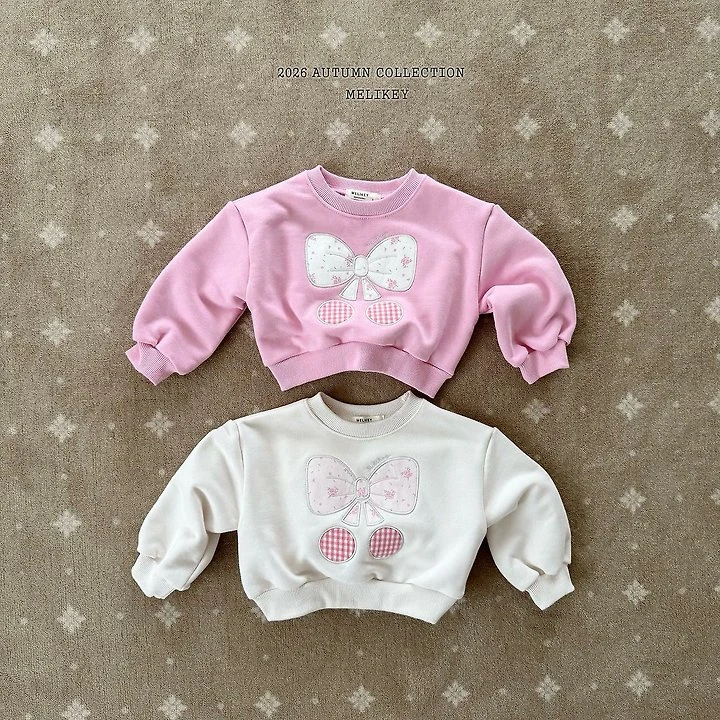 Melikey - Korean Children Fashion - #prettylittlegirls - Ribbon Cherry Sweatshirt