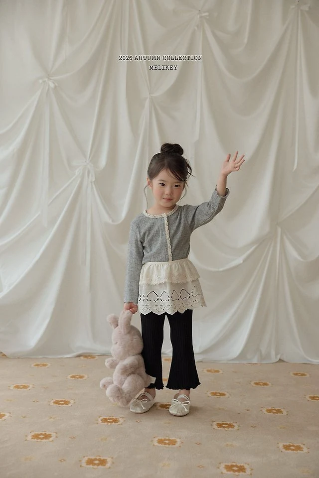 Melikey - Korean Children Fashion - #prettylittlegirls - Natural Lace Cardigan - 11