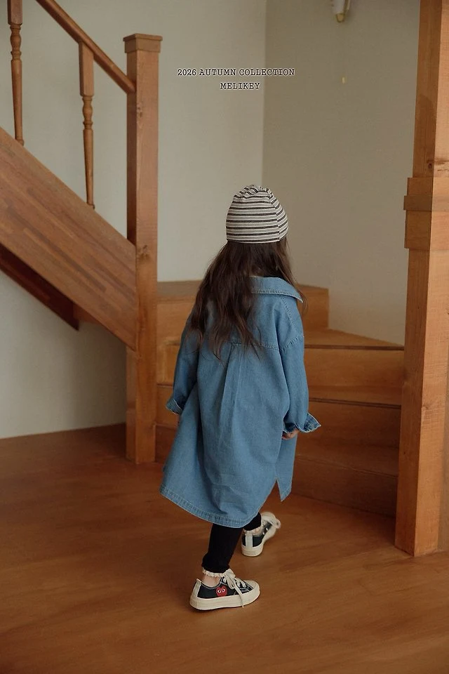 Melikey - Korean Children Fashion - #stylishchildhood - Denim Shirt One-piece - 8