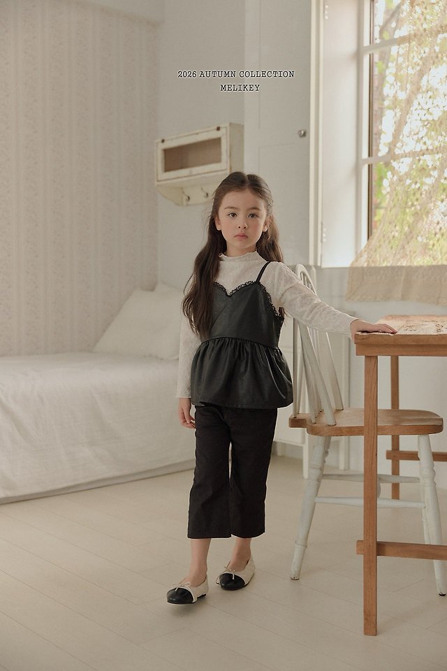 Melikey - Korean Children Fashion - #stylishchildhood - Leather Bustier - 6