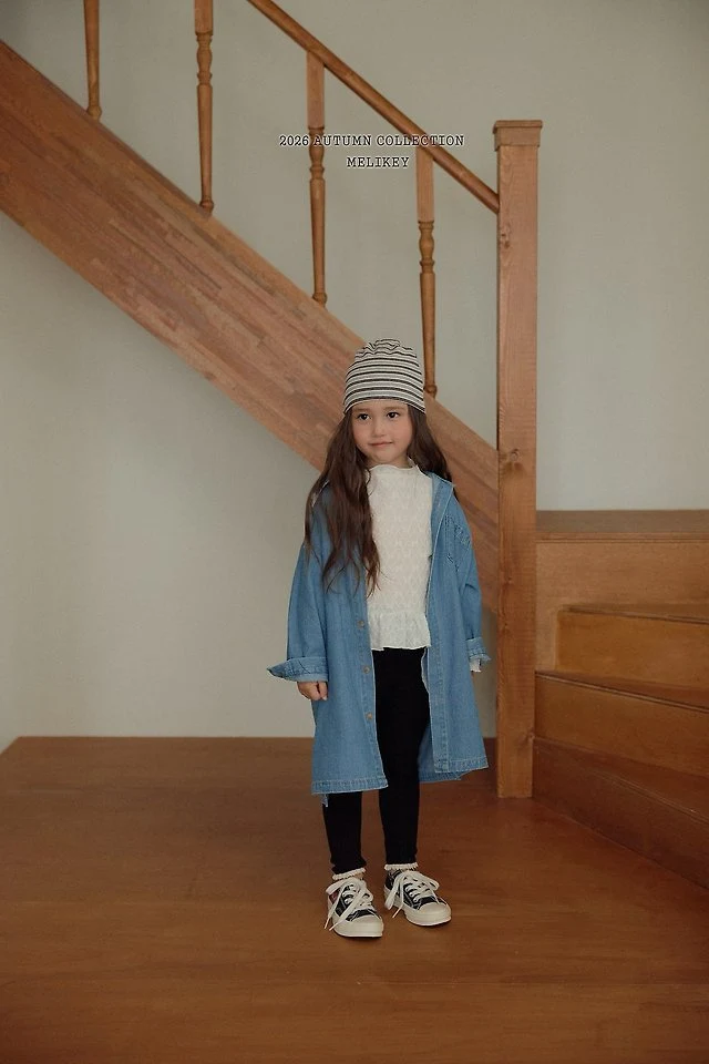 Melikey - Korean Children Fashion - #todddlerfashion - Denim Shirt One-piece - 6