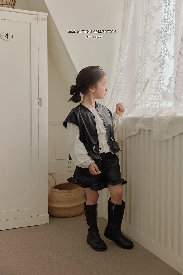 Melikey - Korean Children Fashion - #todddlerfashion - String Leather Vest - 5