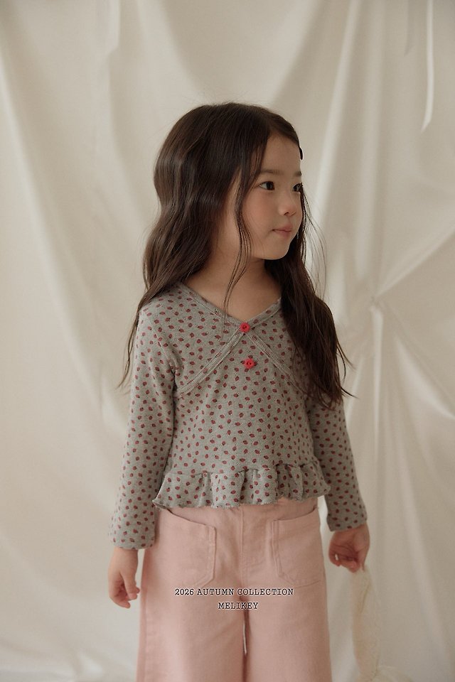 Melikey - Korean Children Fashion - #toddlerclothing - Mini Strawberry Tee - 9