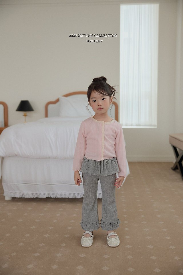 Melikey - Korean Children Fashion - #toddlerclothing - Best Frill Bootcut Pants - 8