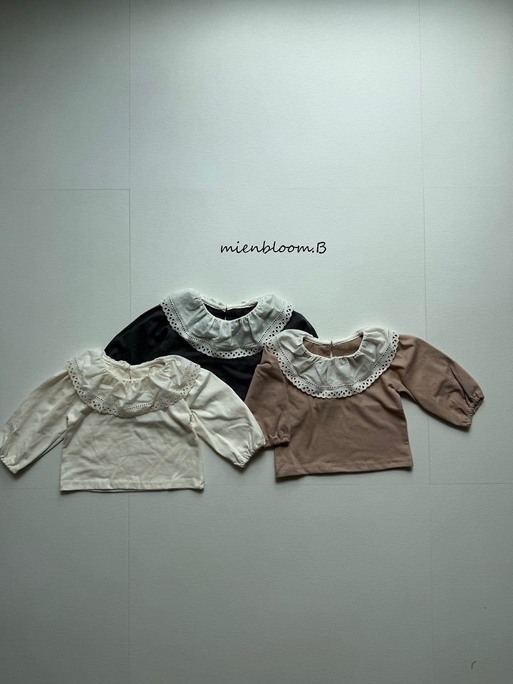 Mienbloom B - Korean Baby Fashion - #babyboutique - Bebe Shushu Collar Tee