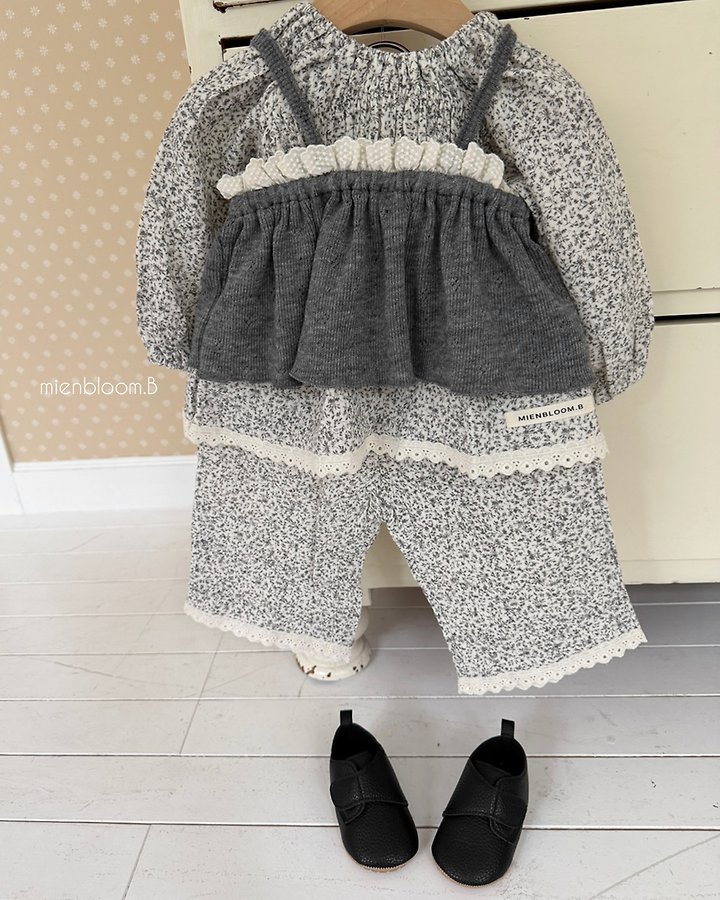 Mienbloom B - Korean Baby Fashion - #babyboutique - Bebe Watercolor Pants - 6