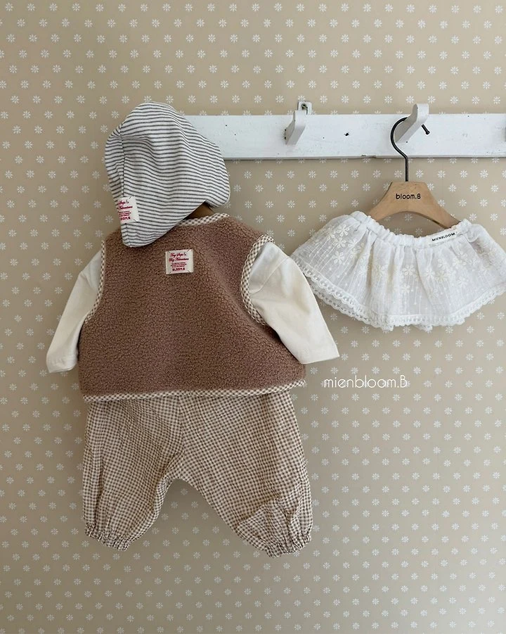 Mienbloom B - Korean Baby Fashion - #smilingbaby - Bebe Button Tee - 4