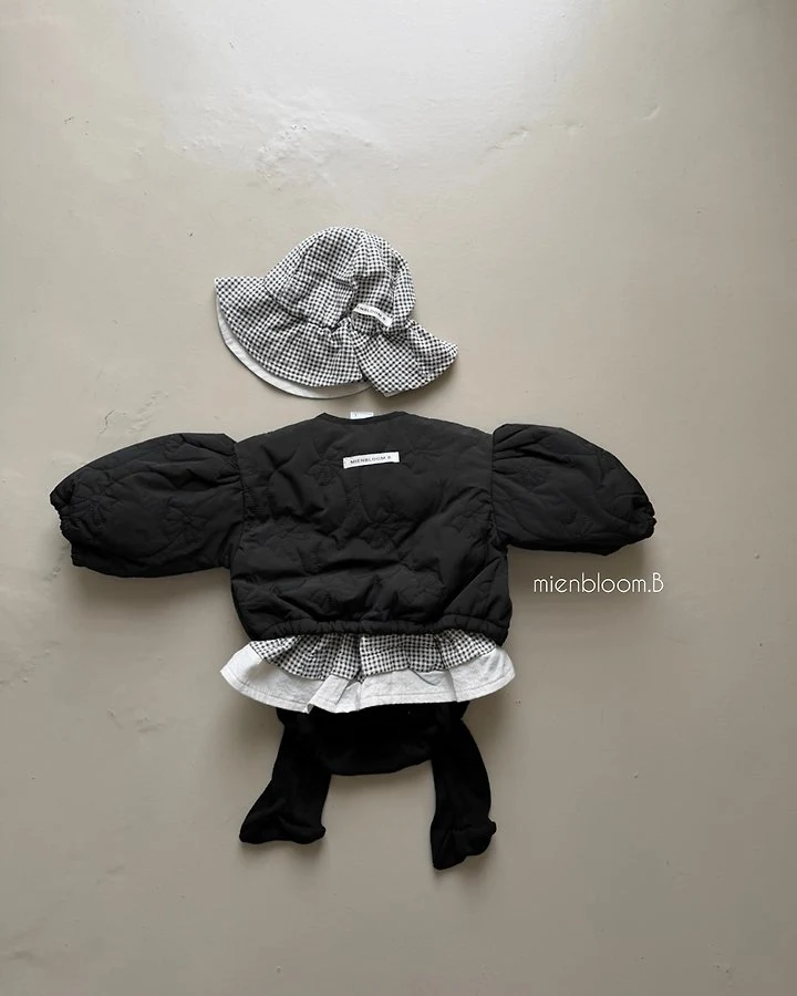 Mienbloom B - Korean Baby Fashion - #babyboutique - Bebe Check Rib Suit - 11