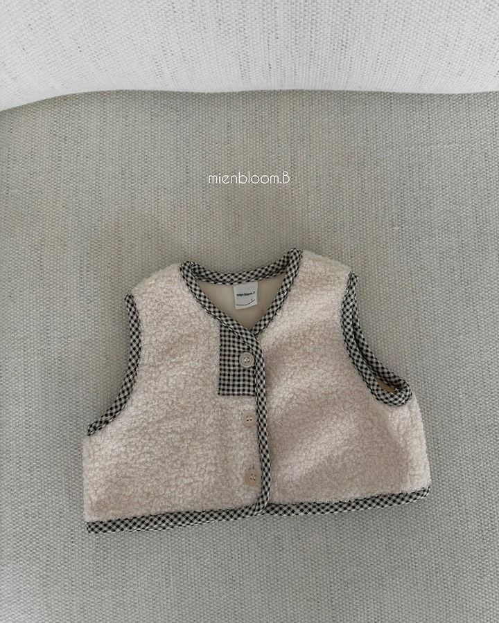 Mienbloom B - Korean Baby Fashion - #babyboutiqueclothing - Bebe Teddy Fleece Vest - 6