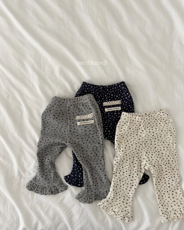 Mienbloom B - Korean Baby Fashion - #babyboutiqueclothing - Bebe Baby's Breath Pants - 2