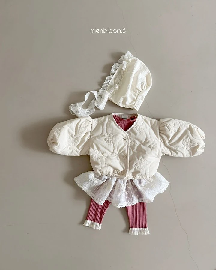 Mienbloom B - Korean Baby Fashion - #babyclothing - Bebe Ribbon Embroidered Jacket - 5