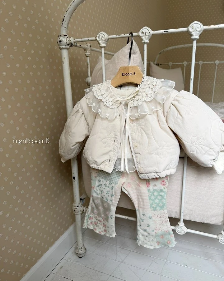 Mienbloom B - Korean Baby Fashion - #babyfashion - Bebe Ribbon Embroidered Jacket - 6