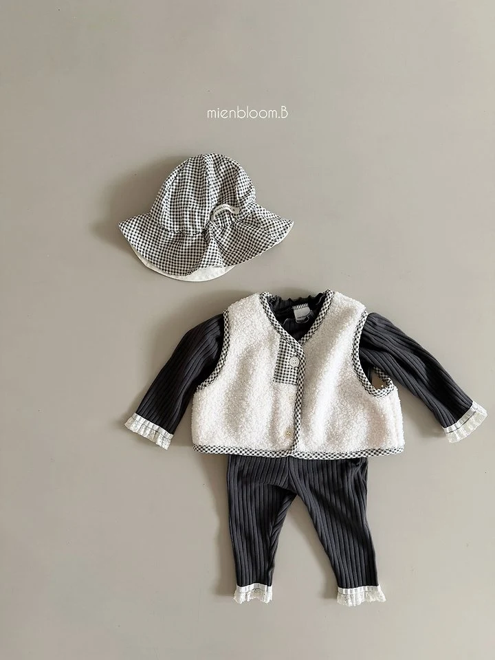 Mienbloom B - Korean Baby Fashion - #babyfashion - Bebe Lace Rib Leggings - 12