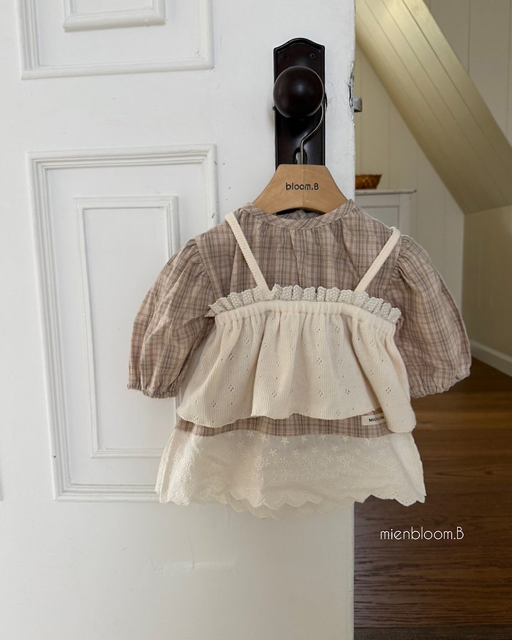 Mienbloom B - Korean Baby Fashion - #babyfashion - Bebe Knit Bustier - 6