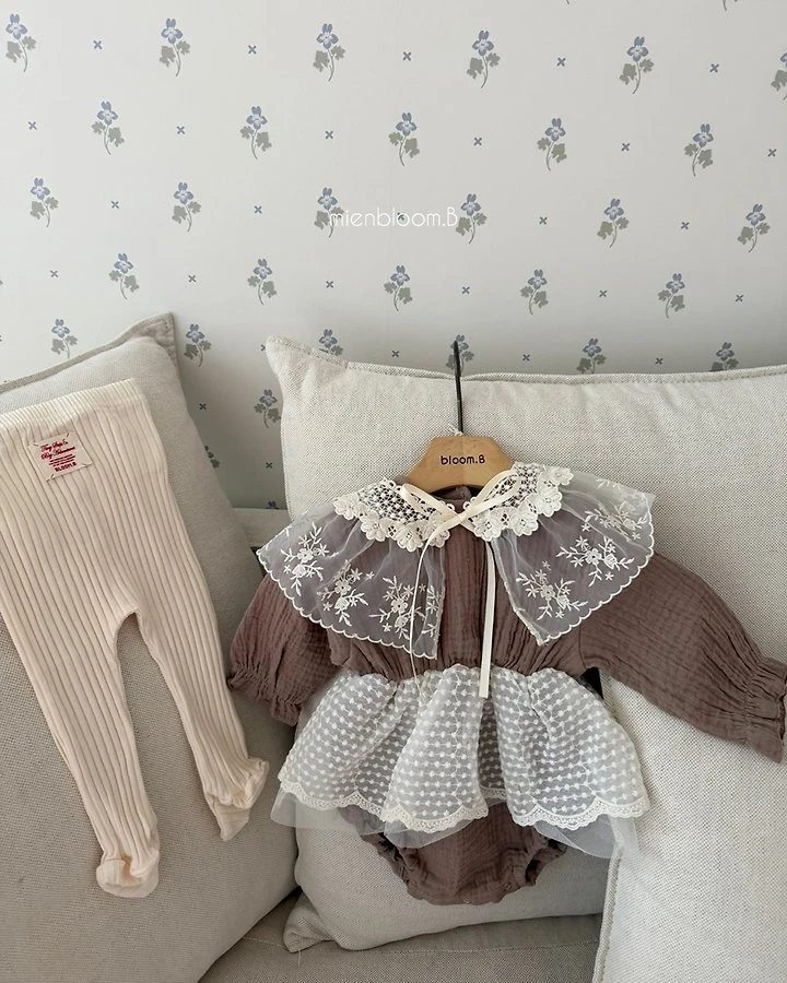 Mienbloom B - Korean Baby Fashion - #babyfashion - Bebe Jessie Footed Leggings - 6