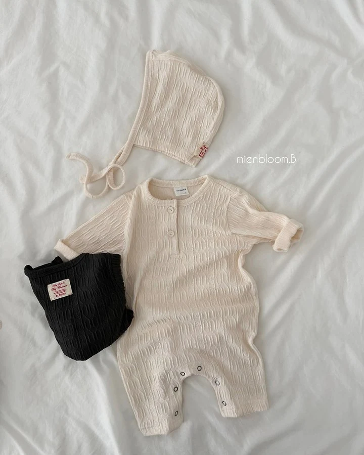 Mienbloom B - Korean Baby Fashion - #babyfashion - Bebe Cable Knit Suit - 3