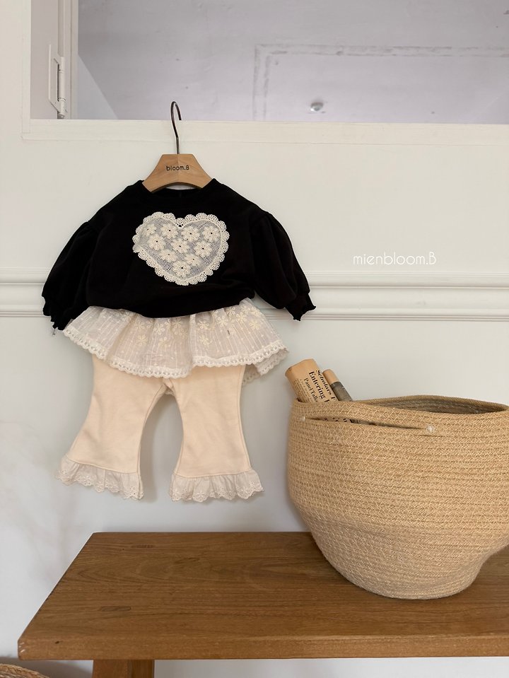 Mienbloom B - Korean Baby Fashion - #babyfever - Bebe Heart Sweatshirt - 10