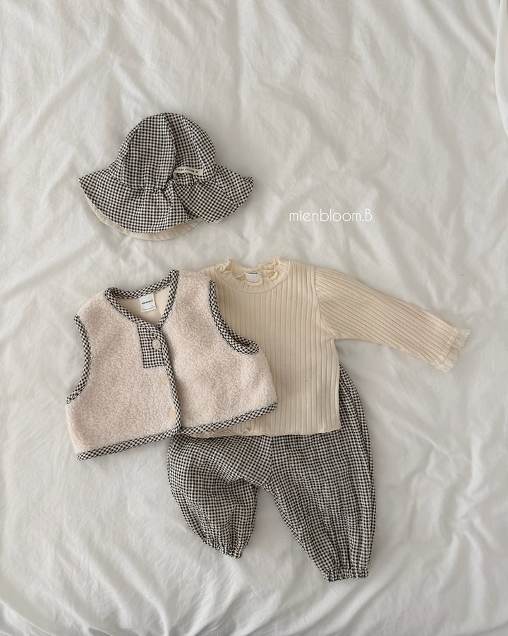 Mienbloom B - Korean Baby Fashion - #babyfever - Bebe Lace Rib Tee - 11