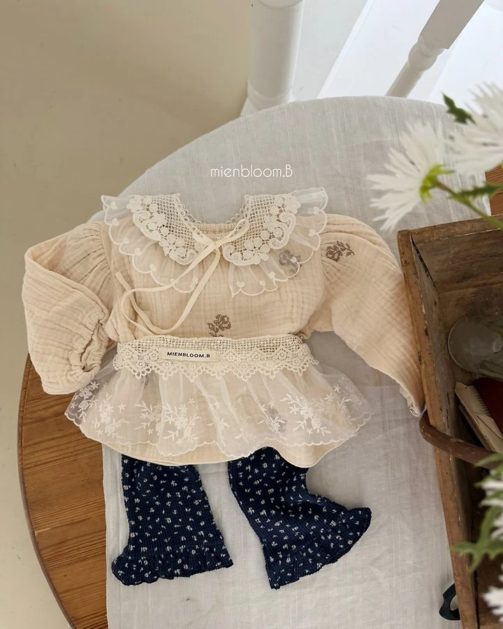 Mienbloom B - Korean Baby Fashion - #babyfever - Bebe Baby's Breath Pants - 5