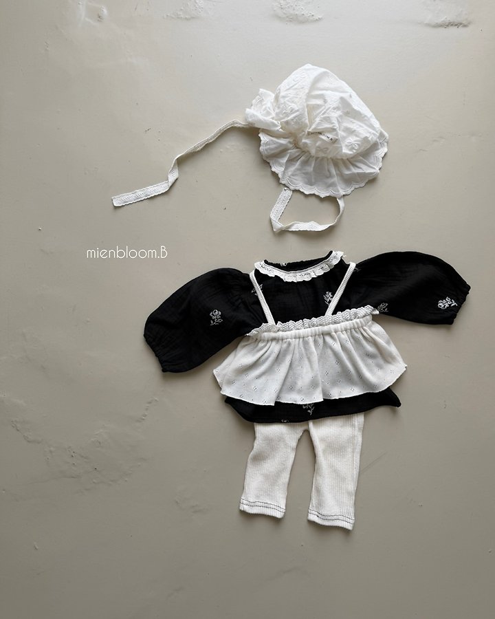 Mienbloom B - Korean Baby Fashion - #babyfever - Bebe Rose Embroidered Blouse - 12