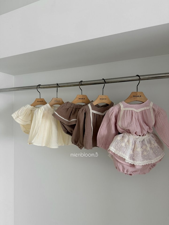 Mienbloom B - Korean Baby Fashion - #babyfever - Bebe Tencel Lace Skirt - 2