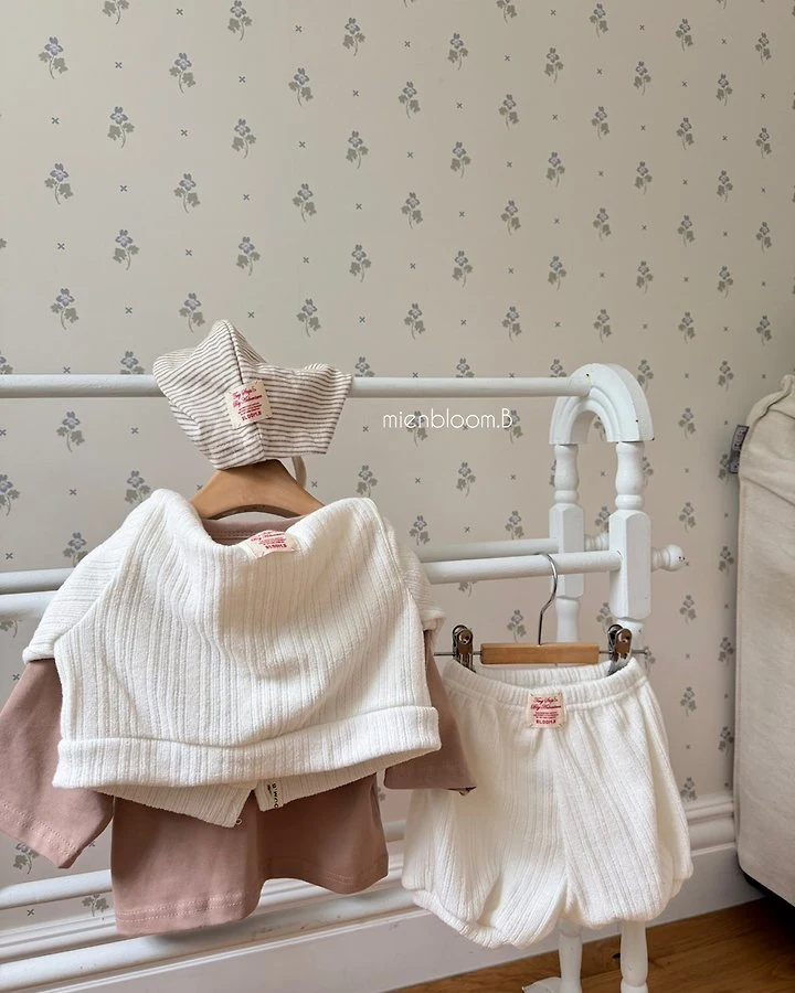 Mienbloom B - Korean Baby Fashion - #babyfever - Bebe Button Tee - 8