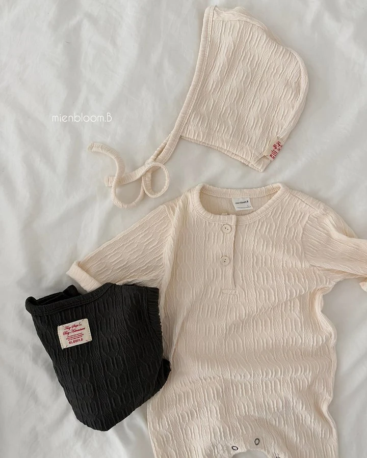 Mienbloom B - Korean Baby Fashion - #babyfashion - Bebe Cable Knit Suit - 4