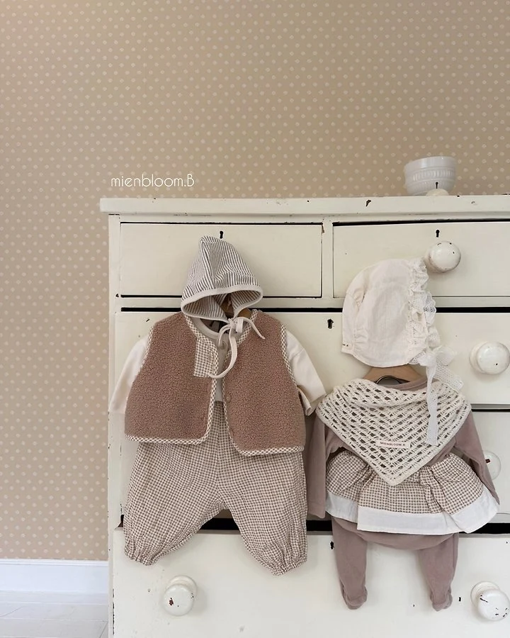 Mienbloom B - Korean Baby Fashion - #babygirlfashion - Bebe Check Jogger Pants - 6