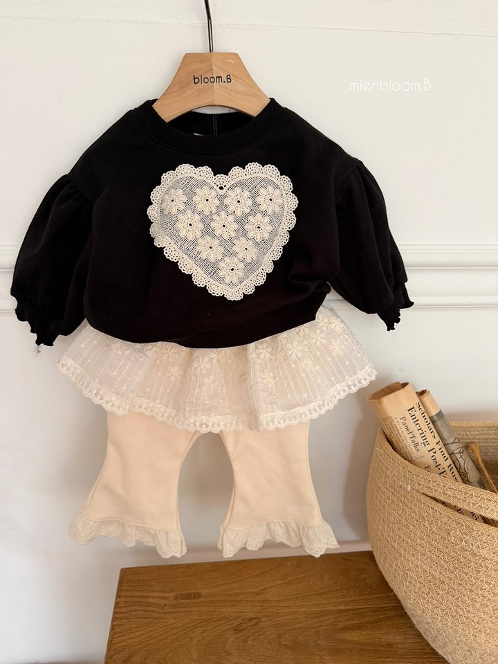 Mienbloom B - Korean Baby Fashion - #babygirlfashion - Bebe Heart Sweatshirt - 11