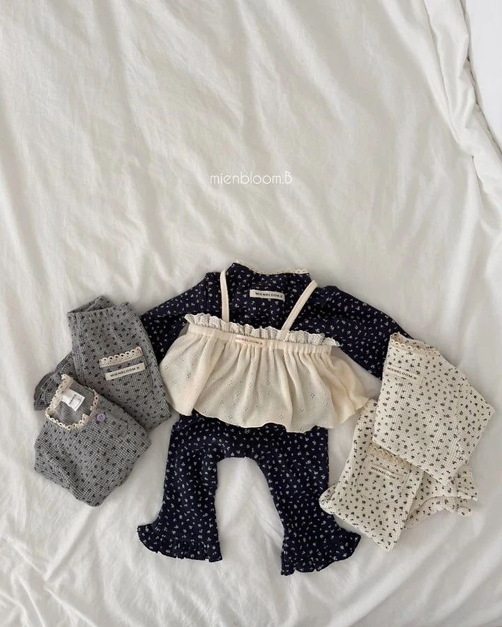 Mienbloom B - Korean Baby Fashion - #babygirlfashion - Bebe Baby's Breath Pants - 6
