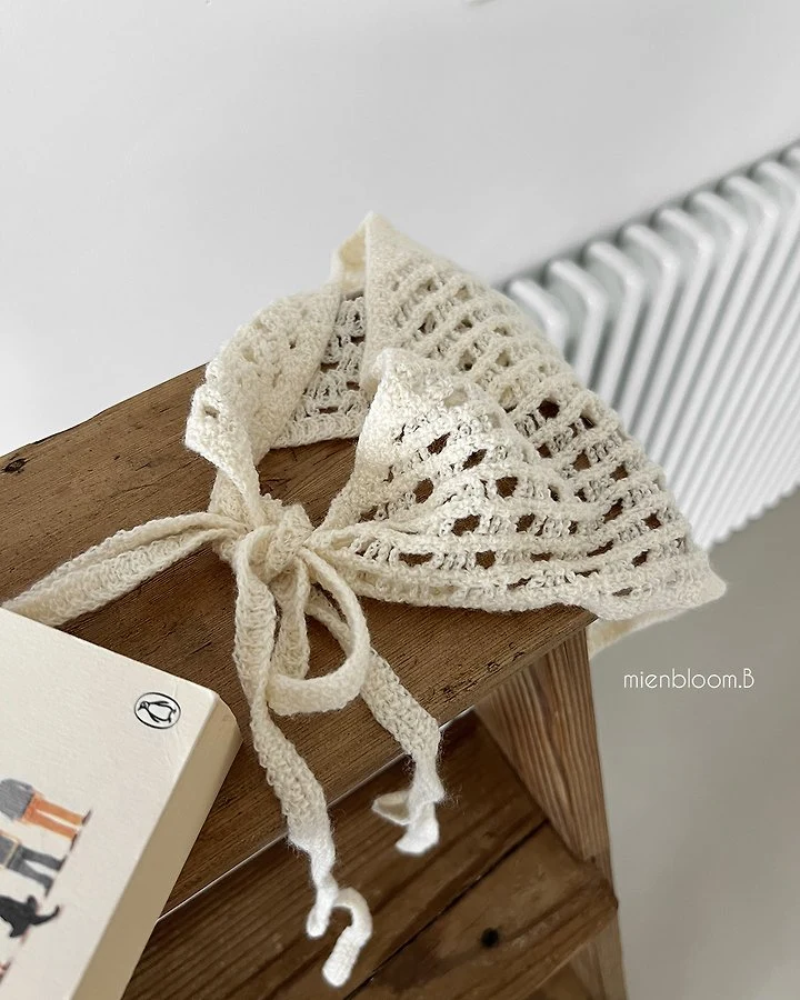Mienbloom B - Korean Baby Fashion - #babyfever - Bebe Crochet Kerchief - 4