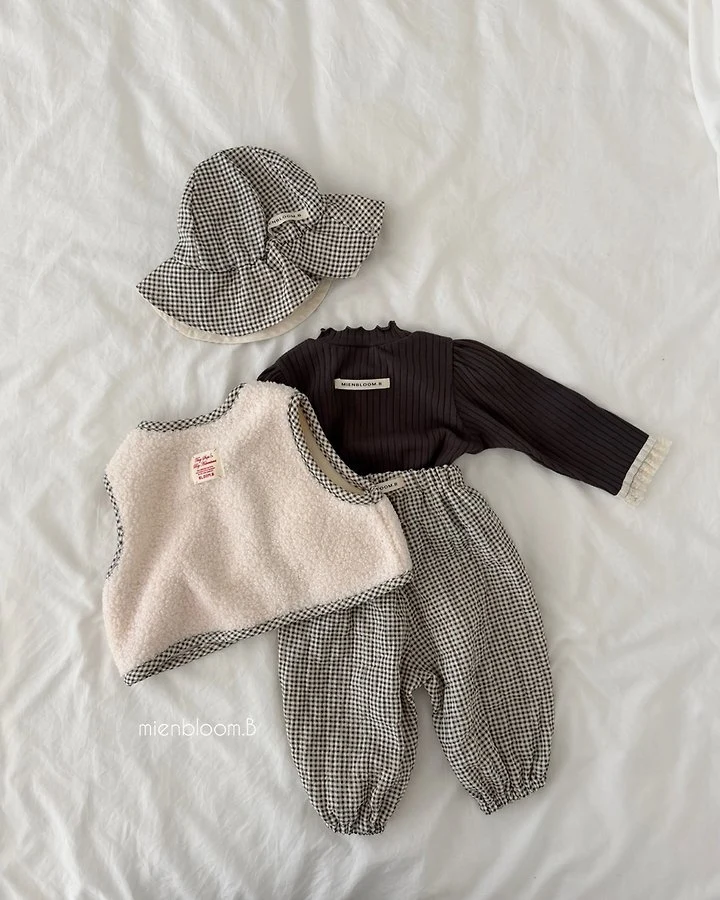 Mienbloom B - Korean Baby Fashion - #babyoninstagram - Bebe Teddy Fleece Vest - 12