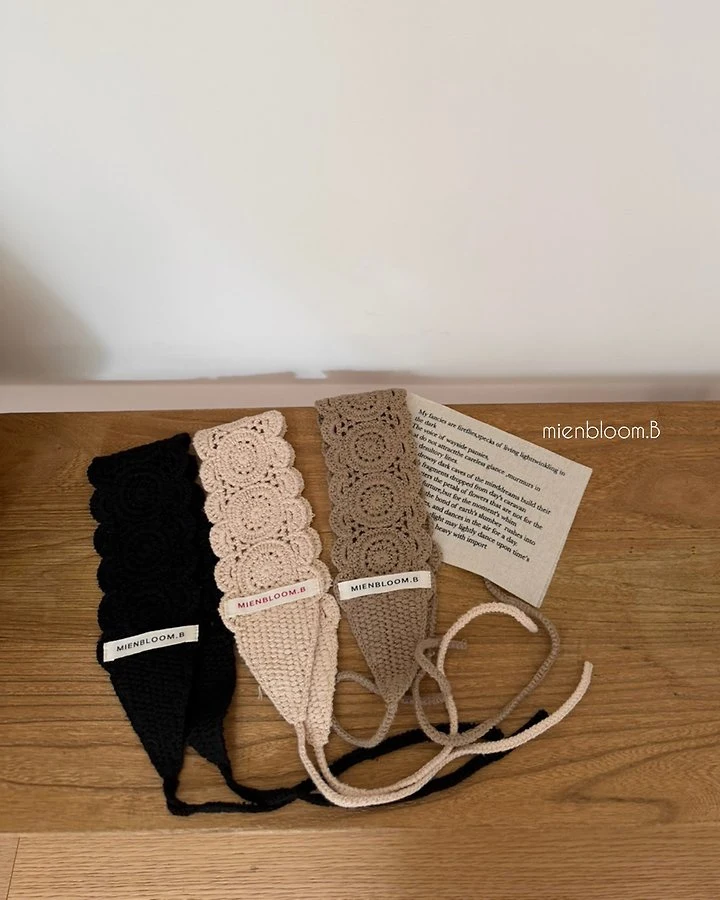 Mienbloom B - Korean Baby Fashion - #babyoninstagram - Bebe Crochet Headband - 5
