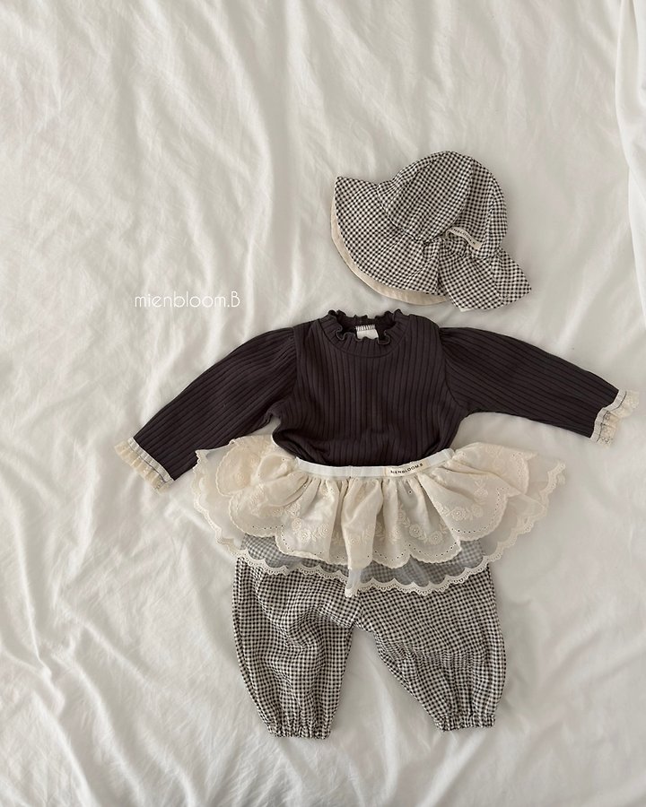 Mienbloom B - Korean Baby Fashion - #babyoninstagram - Bebe Scallop Mesh Skirt - 9