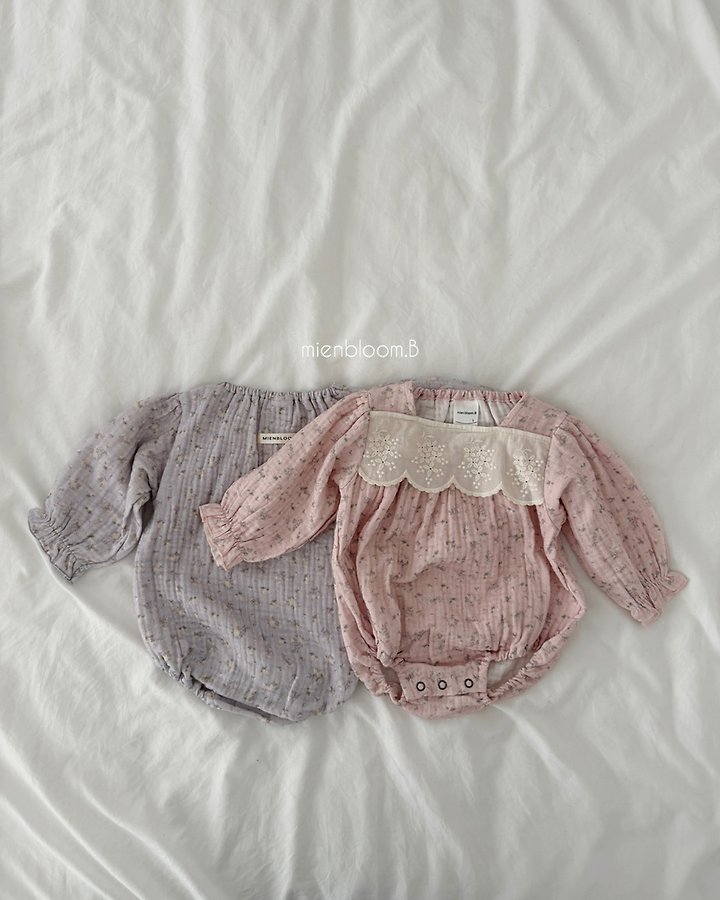 Mienbloom B - Korean Baby Fashion - #babyoninstagram - Bebe Lala Floral Suit - 3