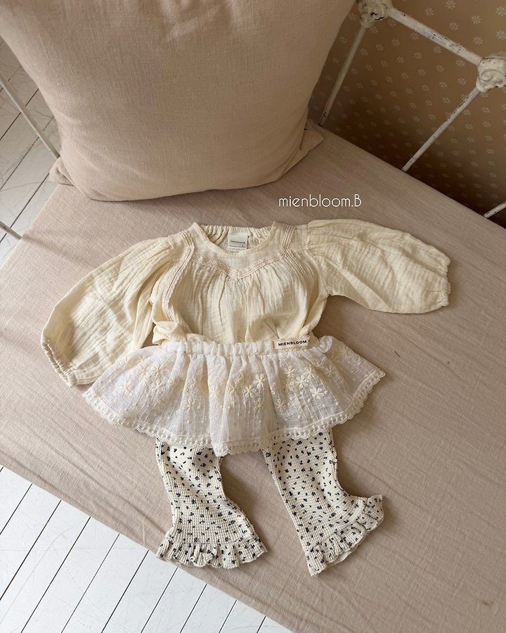 Mienbloom B - Korean Baby Fashion - #babyootd - Bebe Tencel Lace Skirt - 6