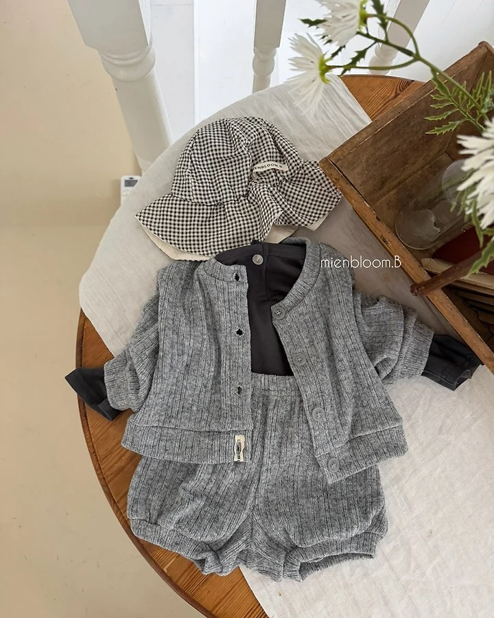 Mienbloom B - Korean Baby Fashion - #babyootd - Bebe Button Tee - 12