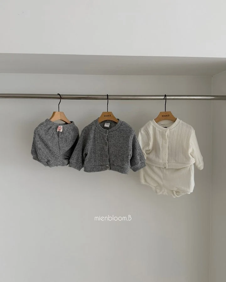Mienbloom B - Korean Baby Fashion - #babyoutfit - Bebe O Knit Cardigan - 2