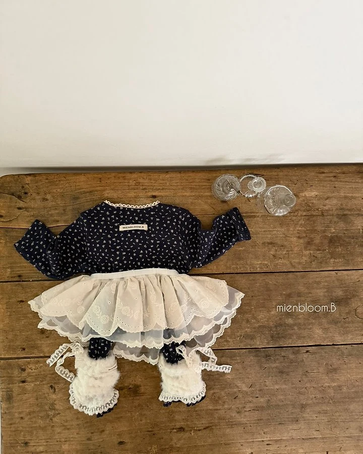 Mienbloom B - Korean Baby Fashion - #babyoutfit - Bebe Baby's Breath Tee - 9