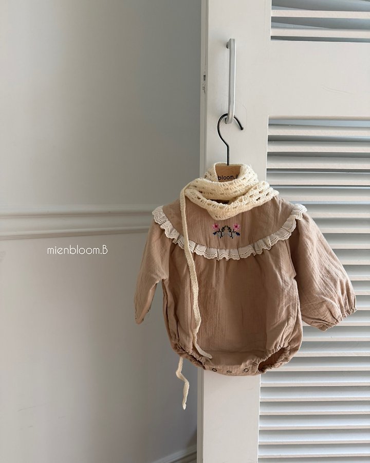 Mienbloom B - Korean Baby Fashion - #babyoutfit - Bebe Crochet Kerchief - 8