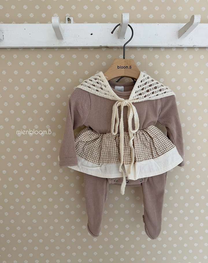 Mienbloom B - Korean Baby Fashion - #babyoutfit - Bebe Crochet Kerchief - 9