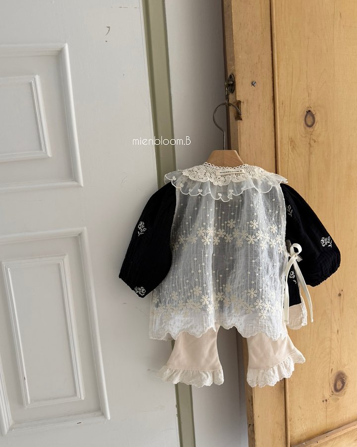 Mienbloom B - Korean Baby Fashion - #babyoutfit - Bebe Bell Flower One-piece - 5